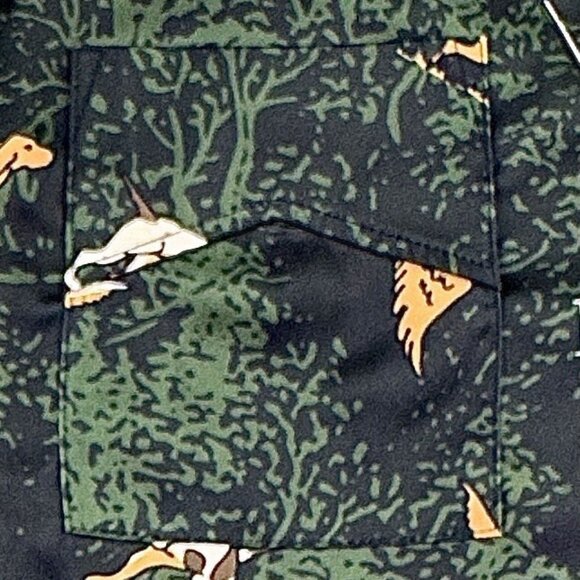 Rhude Scrambled Dog Vacation Shirt Men’s XL Black Short Sleeve Button Up $455 - Picture 8 of 13